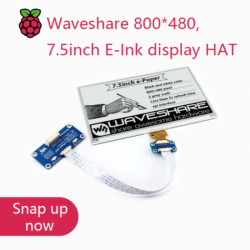 Turing Pi 2 - Display E-Ink Waveshare 800*480, 7.5 polegadas