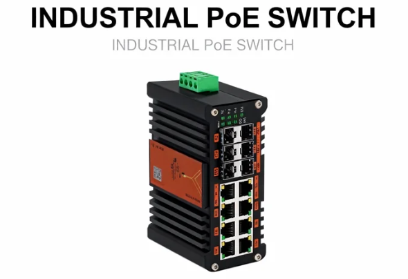 Managed Gigabit Poe Switch 8 Port 802.3At - Switch PoE gerenciado L2 + industrial