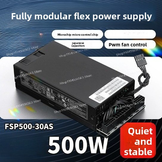 Atx Power Supply 1U Flex 500W - Fonte de Alimentação ATX Platinum Flex
