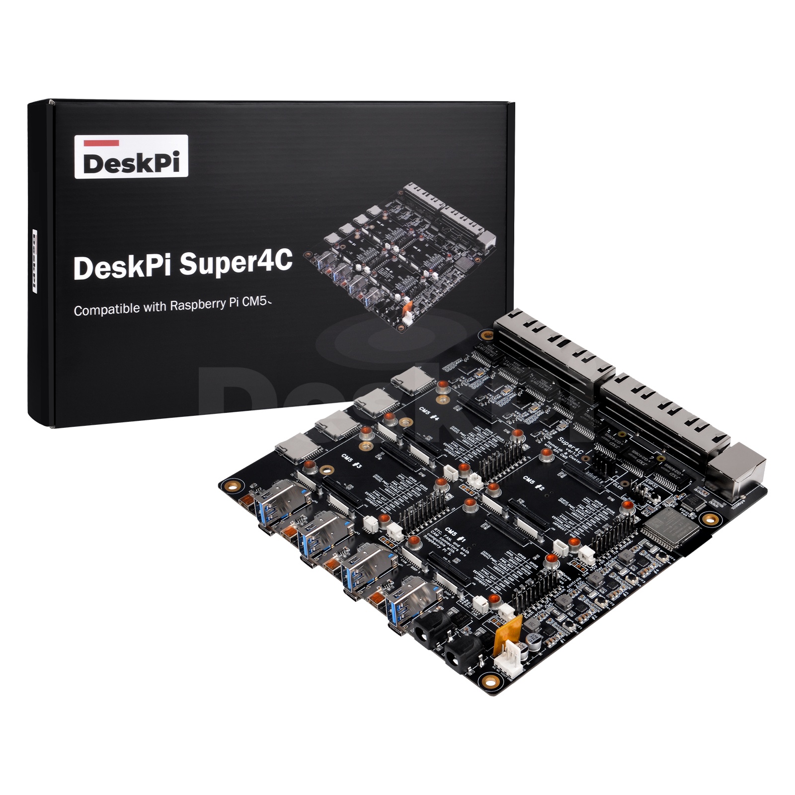 Placa Mini-ITX DeskPi Super4C  - Deskpi Super6C avaliação e preço