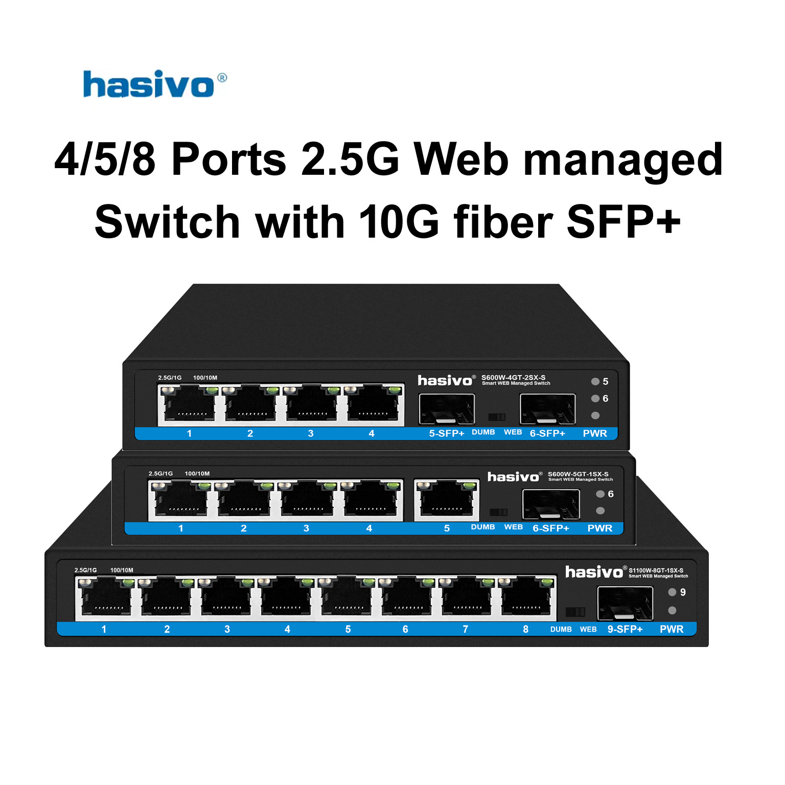 Switch de Rede Hasivo 2.5G com - Sfp+ 10G Managed Switch 8 Port avaliação e preço
