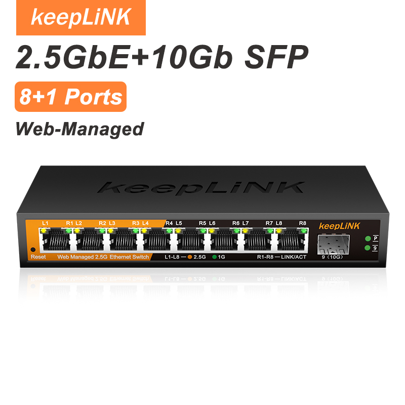 Switch Gerenciado KeepLiNK KP- - Sfp+ 10G Managed Switch 8 Port avaliação e preço