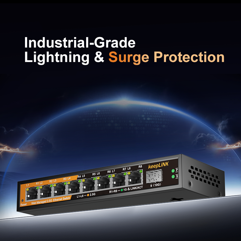 Switch Gerenciado KeepLiNK KP- - Sfp+ 10G Managed Switch 8 Port avaliação e preço