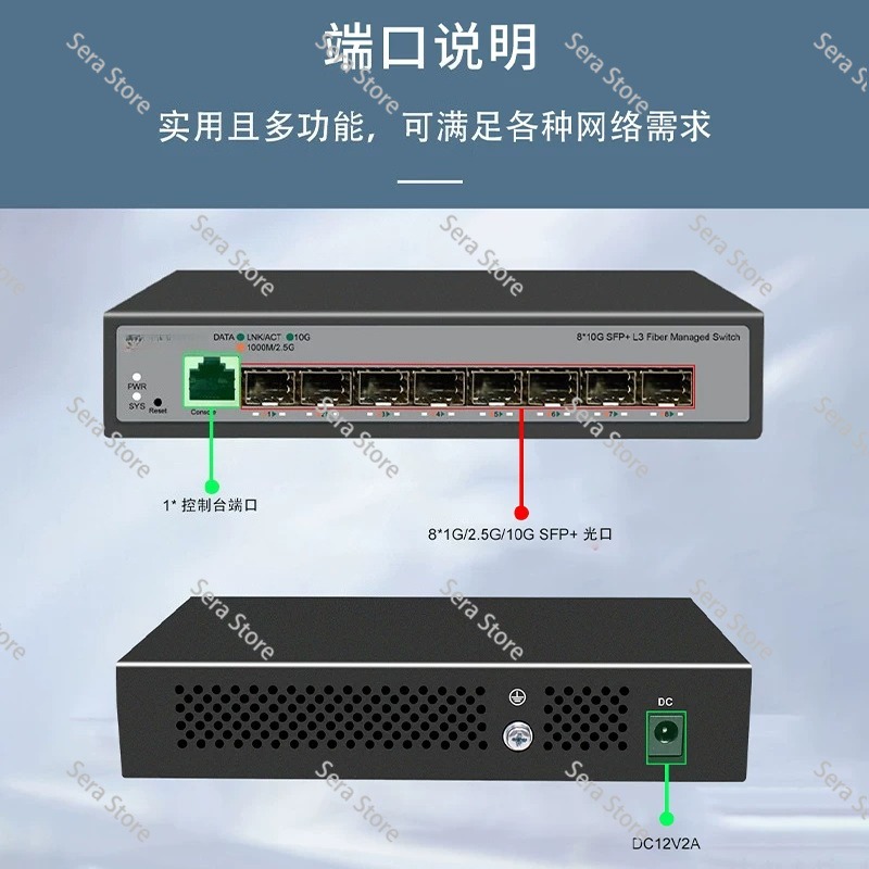 Switch Ethernet de 8 Portas Fu - Sfp+ 10G Managed Switch 8 Port avaliação e preço