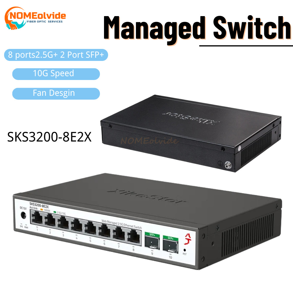 SKS3200 XikeStor 10 portas L2  - Sfp+ 10G Managed Switch 8 Port avaliação e preço